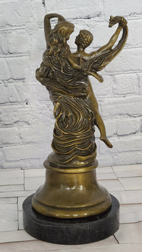Romantic Naked Lovers Floating Bronze Sculpture Statue Love Romance Angels Gift