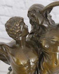 Romantic Naked Lovers Floating Bronze Sculpture Statue Love Romance Angels Gift