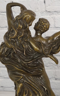 Romantic Naked Lovers Floating Bronze Sculpture Statue Love Romance Angels Gift