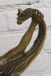 Romantic Naked Lovers Floating Bronze Sculpture Statue Love Romance Angels Gift