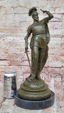 Spanish Conquistador Bronze Sculpture with Sword