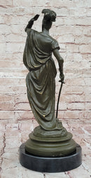 Spanish Conquistador Bronze Sculpture with Sword