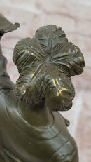 Spanish Conquistador Bronze Sculpture with Sword