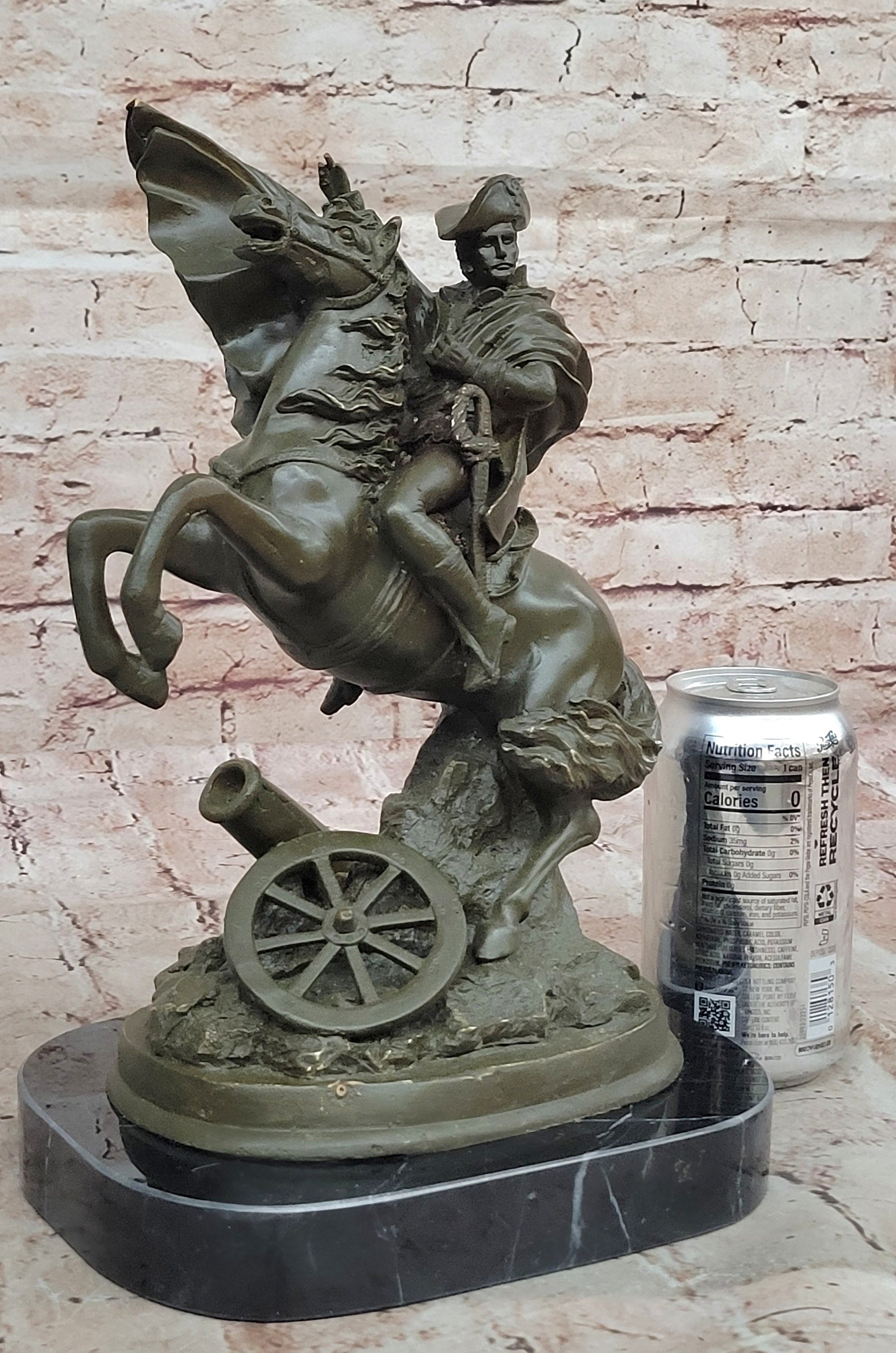 Bronze Napoleon Crossing the Alps on Horse - Military Art
