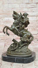 Bronze Napoleon Crossing the Alps on Horse - Military Art