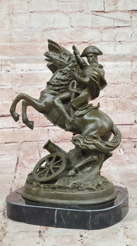 Bronze Napoleon Crossing the Alps on Horse - Military Art