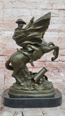Bronze Napoleon Crossing the Alps on Horse - Military Art