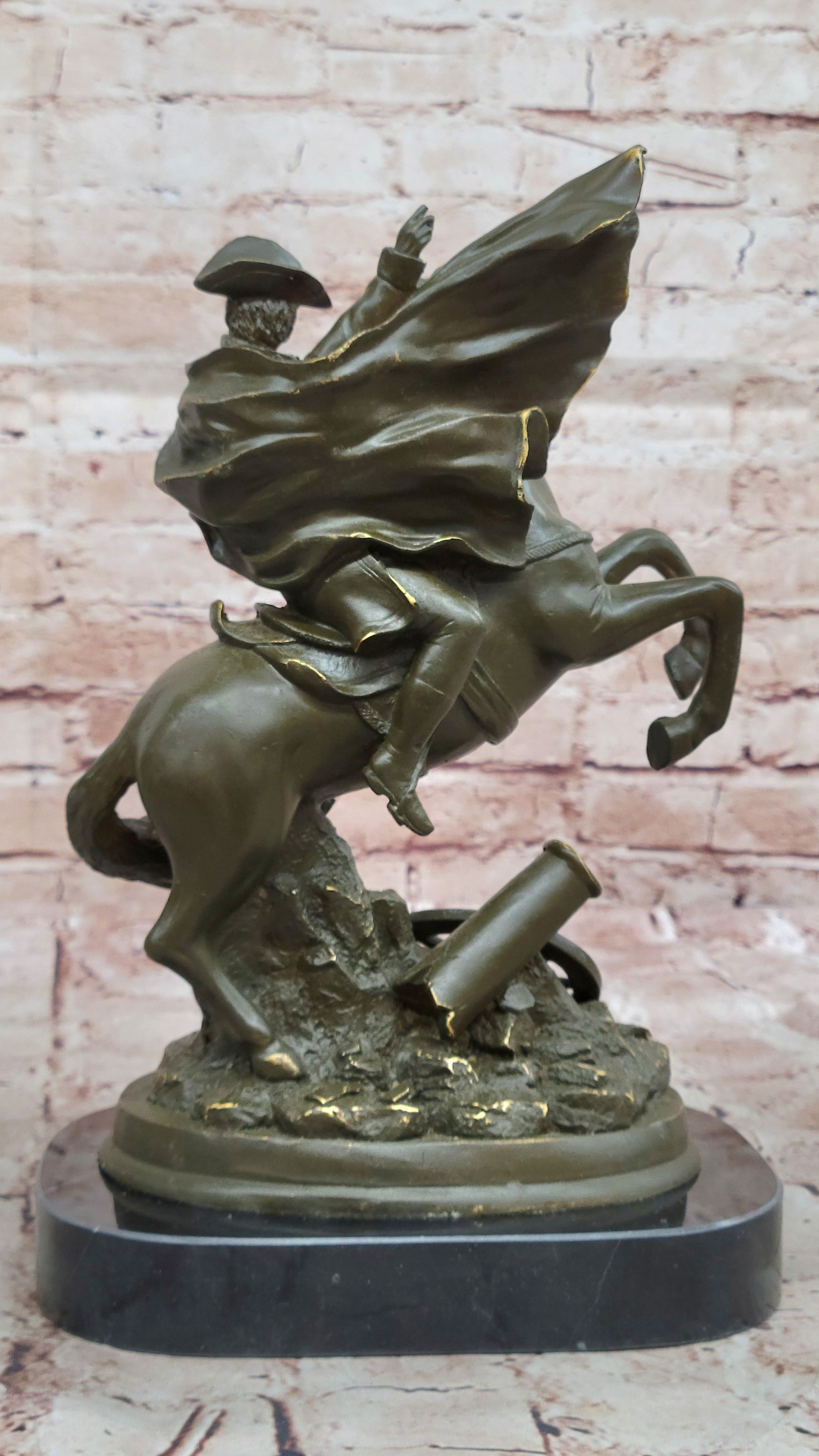 Bronze Napoleon Crossing the Alps on Horse - Military Art