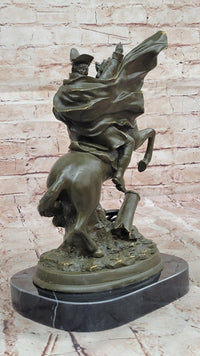 Bronze Napoleon Crossing the Alps on Horse - Military Art