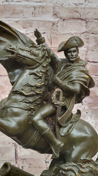 Bronze Napoleon Crossing the Alps on Horse - Military Art