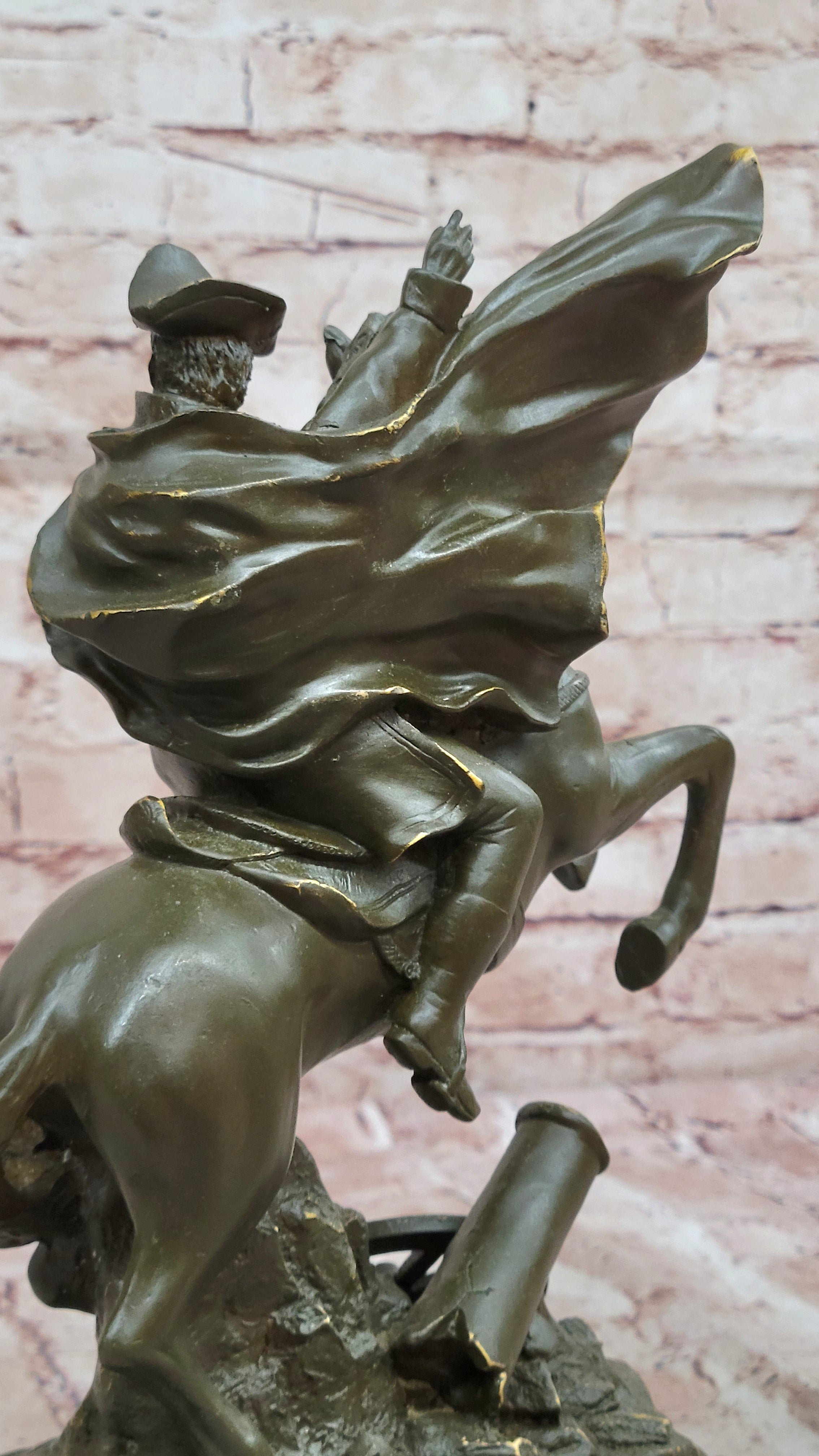 Bronze Napoleon Crossing the Alps on Horse - Military Art