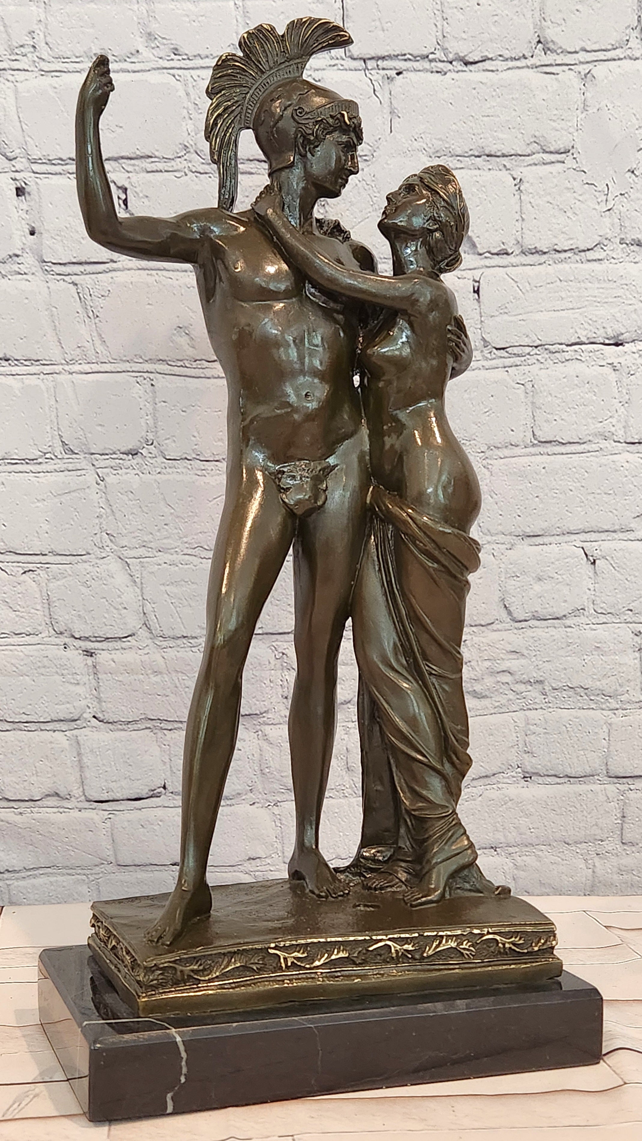 Mars and Venus Sculpture Bronze Aphrodite Statues Mythical Artwork Statue Decor