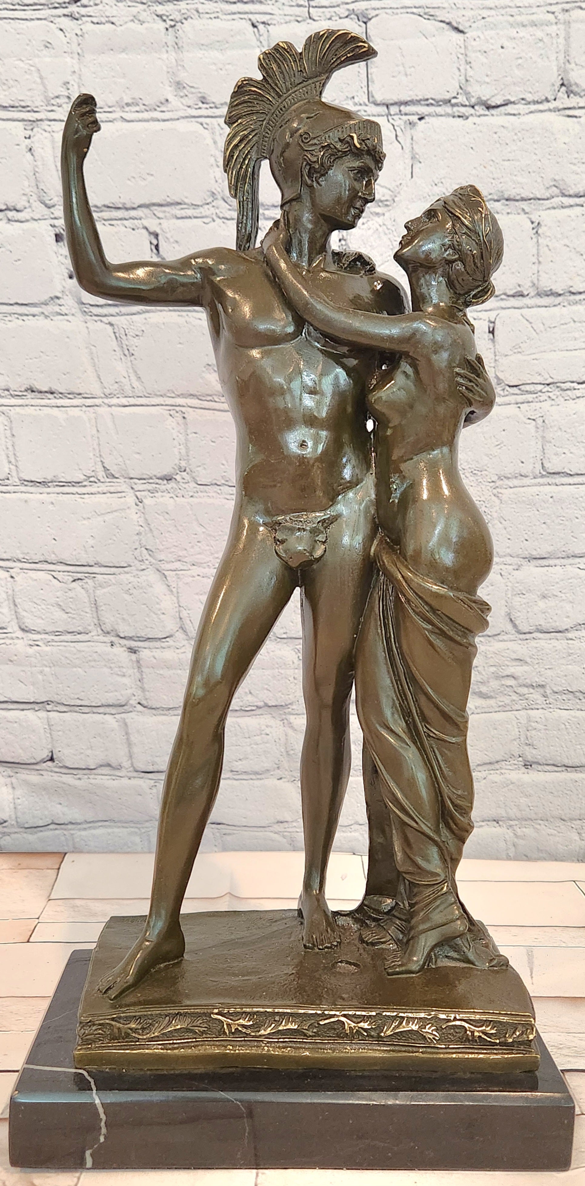 Mars and Venus Sculpture Bronze Aphrodite Statues Mythical Artwork Statue Decor