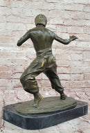 Bruce Lee Martial Arts Bronze Sculpture by J. Mavchi