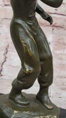Bruce Lee Bronze Martial Artist Sculpture on Marble Base