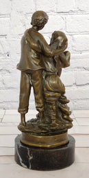 Art Nouveau Gallant Couple by Cesaro Genuine detailed Bronze Sculpture Statue