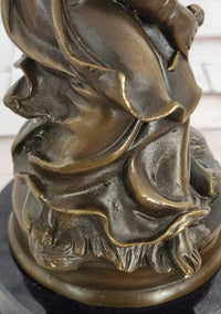 Art Nouveau Gallant Couple by Cesaro Genuine detailed Bronze Sculpture Statue