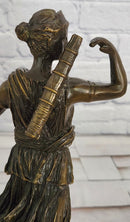 Bronze Ancient Greek Artemis Diana of Versailles Diana the Huntress signed M.Lopez