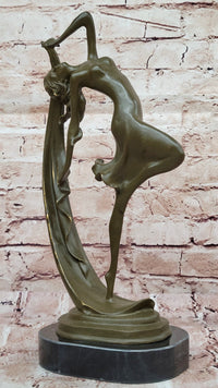 Female Dancer in Motion Bronze Sculpture - Ballet Art