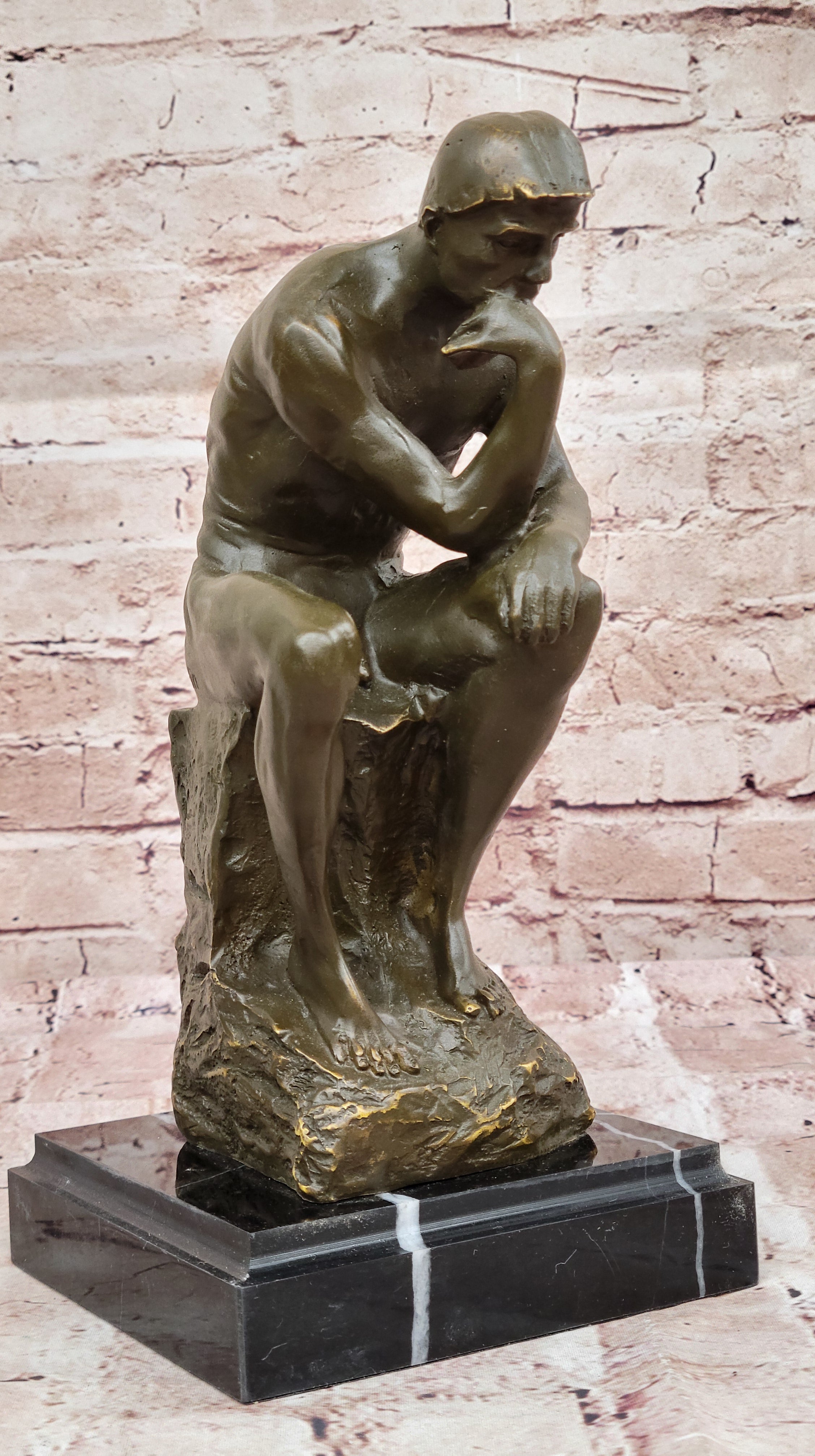 The Thinker Bronze – Rodin Inspired Sculpture on Marble