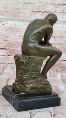 The Thinker Bronze – Rodin Inspired Sculpture on Marble