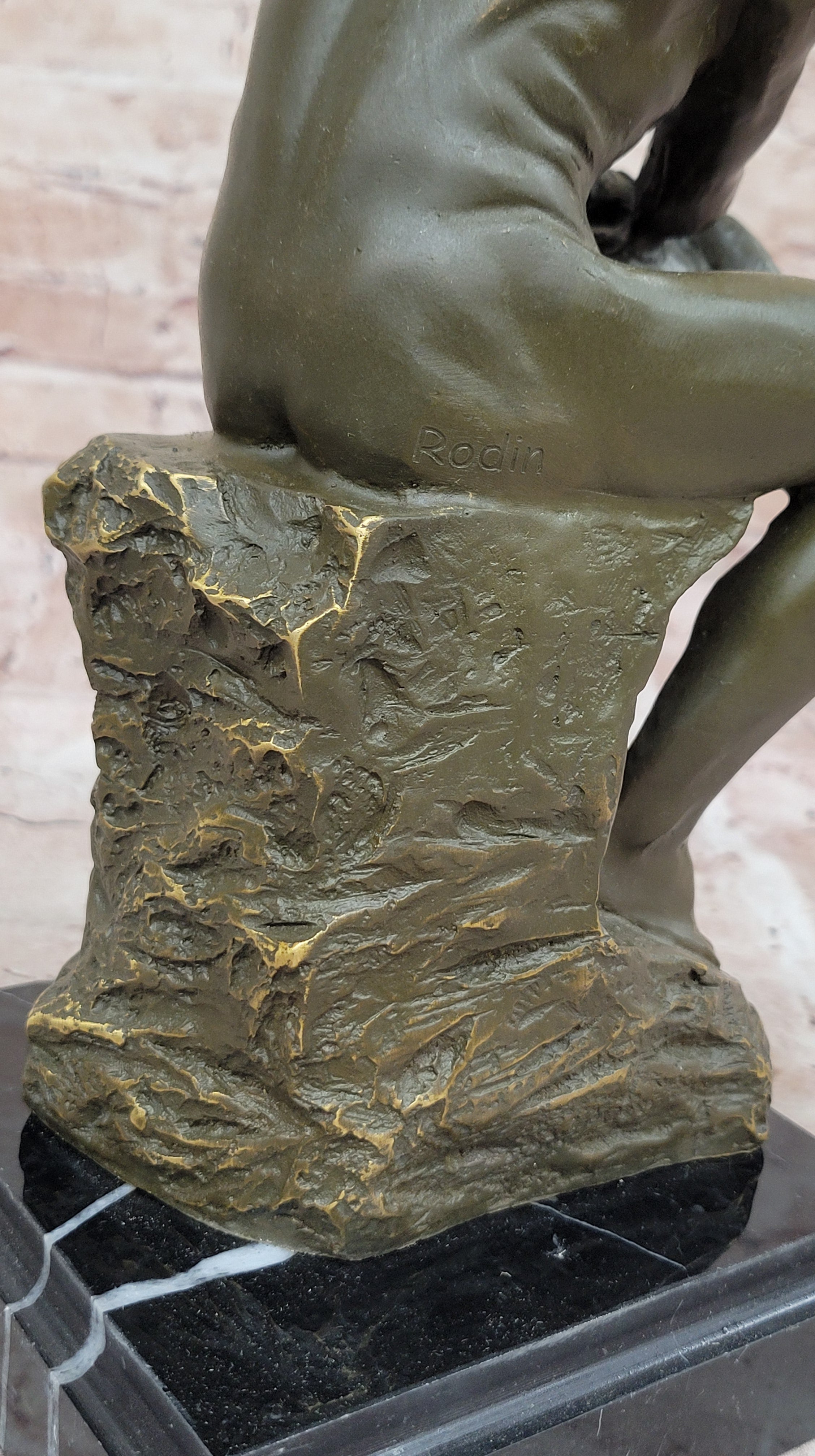 The Thinker Bronze – Rodin Inspired Sculpture on Marble