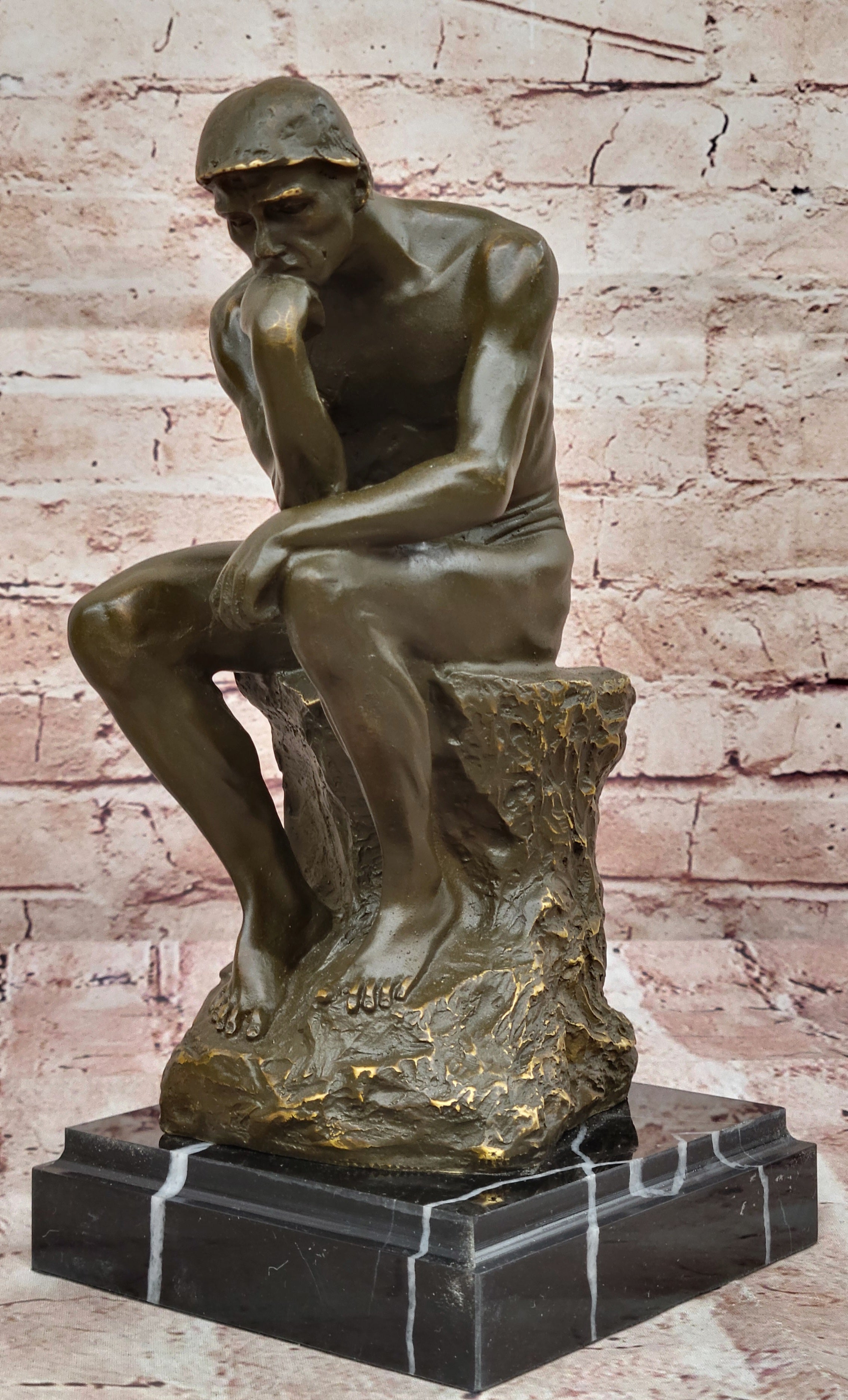 The Thinker Bronze – Rodin Inspired Sculpture on Marble