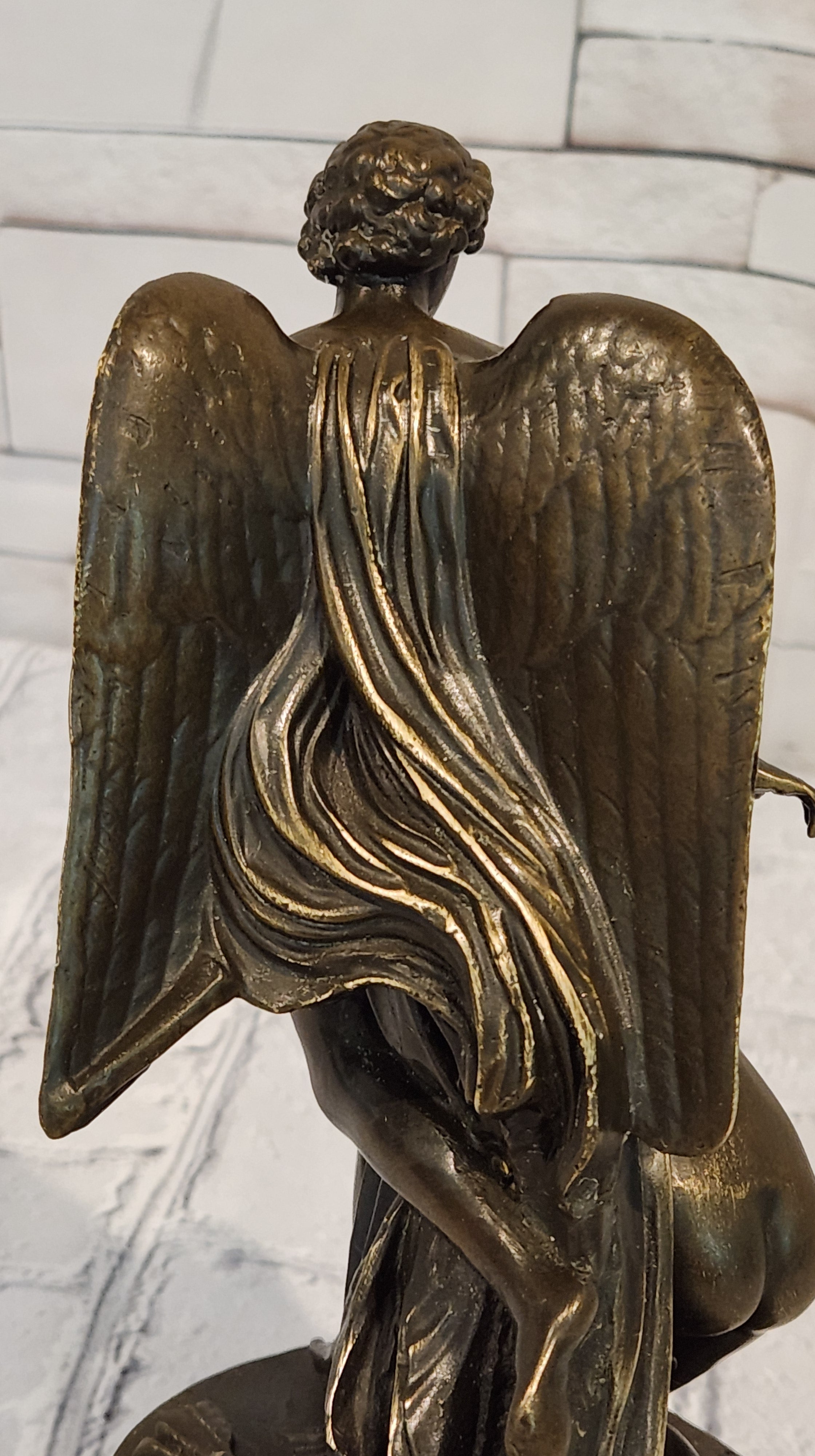 Hand Made Cupid and Abduction of Psyche by French Artist Patoue Bronze Sculpture