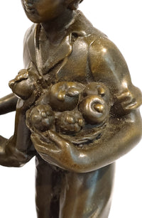Bronze Figurine Statue Man Lady Love Decorative Figurines Ornament Signed Cesaro