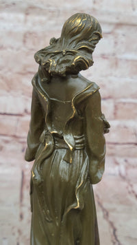 Saint Margaret of Antioch Bronze – Christian Woman with Dragon