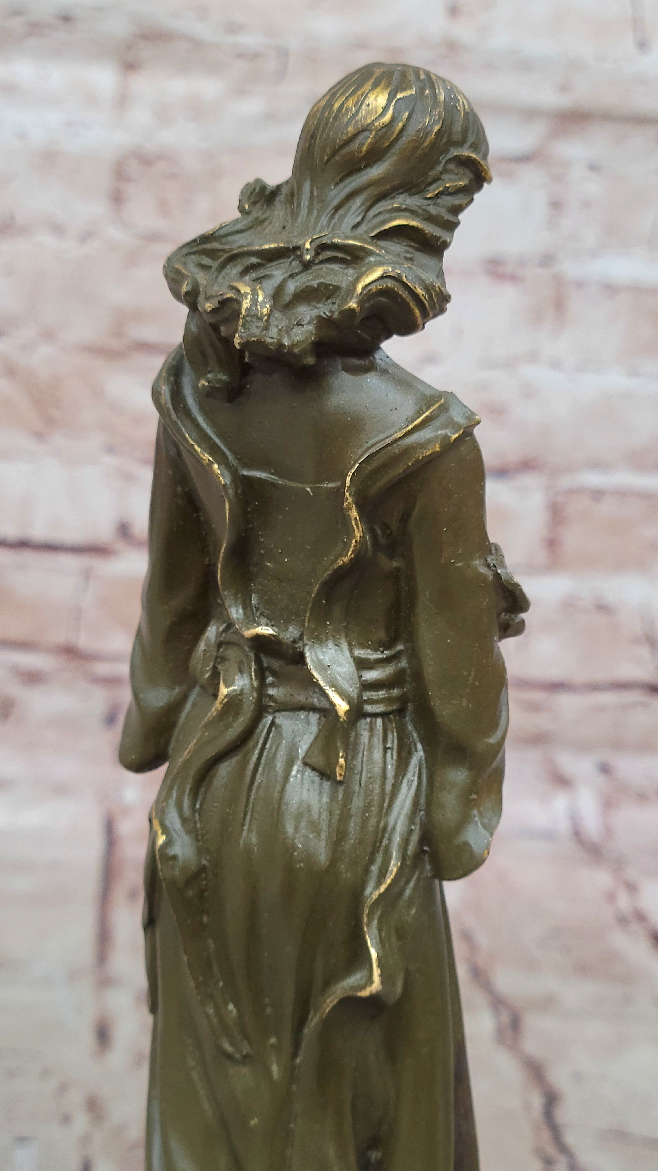 Saint Margaret of Antioch Bronze – Christian Woman with Dragon