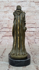 Death and the Maiden Bronze Sculpture – Gothic Skeleton Love Art