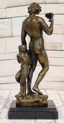 Michelangelo Greek God Dionysus & Roman Mythology Bacchus God of Wine Bronze