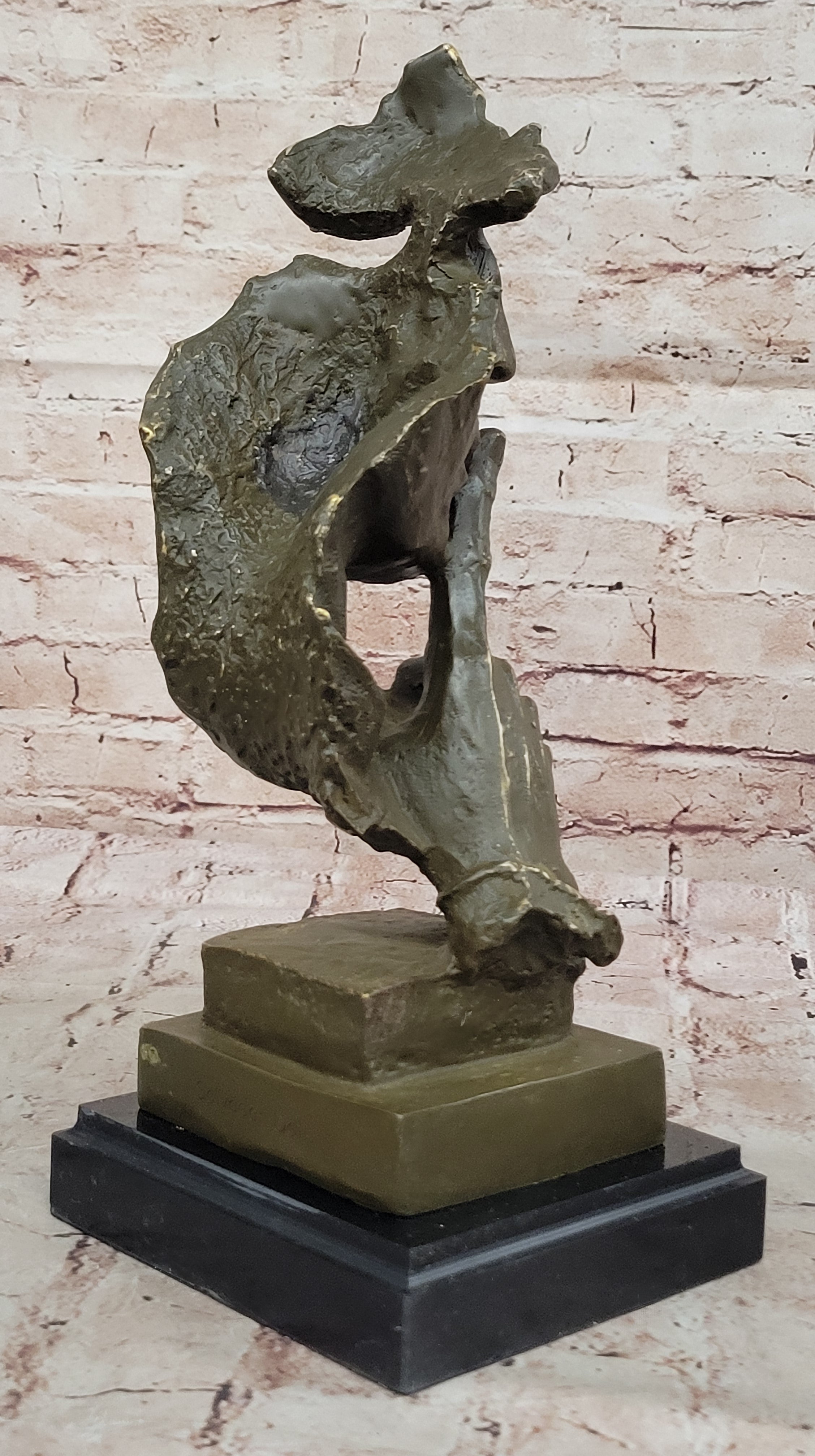 Abstract 'Silence' Bronze Sculpture – Dali Modern Art