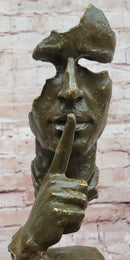 Abstract 'Silence' Bronze Sculpture – Dali Modern Art