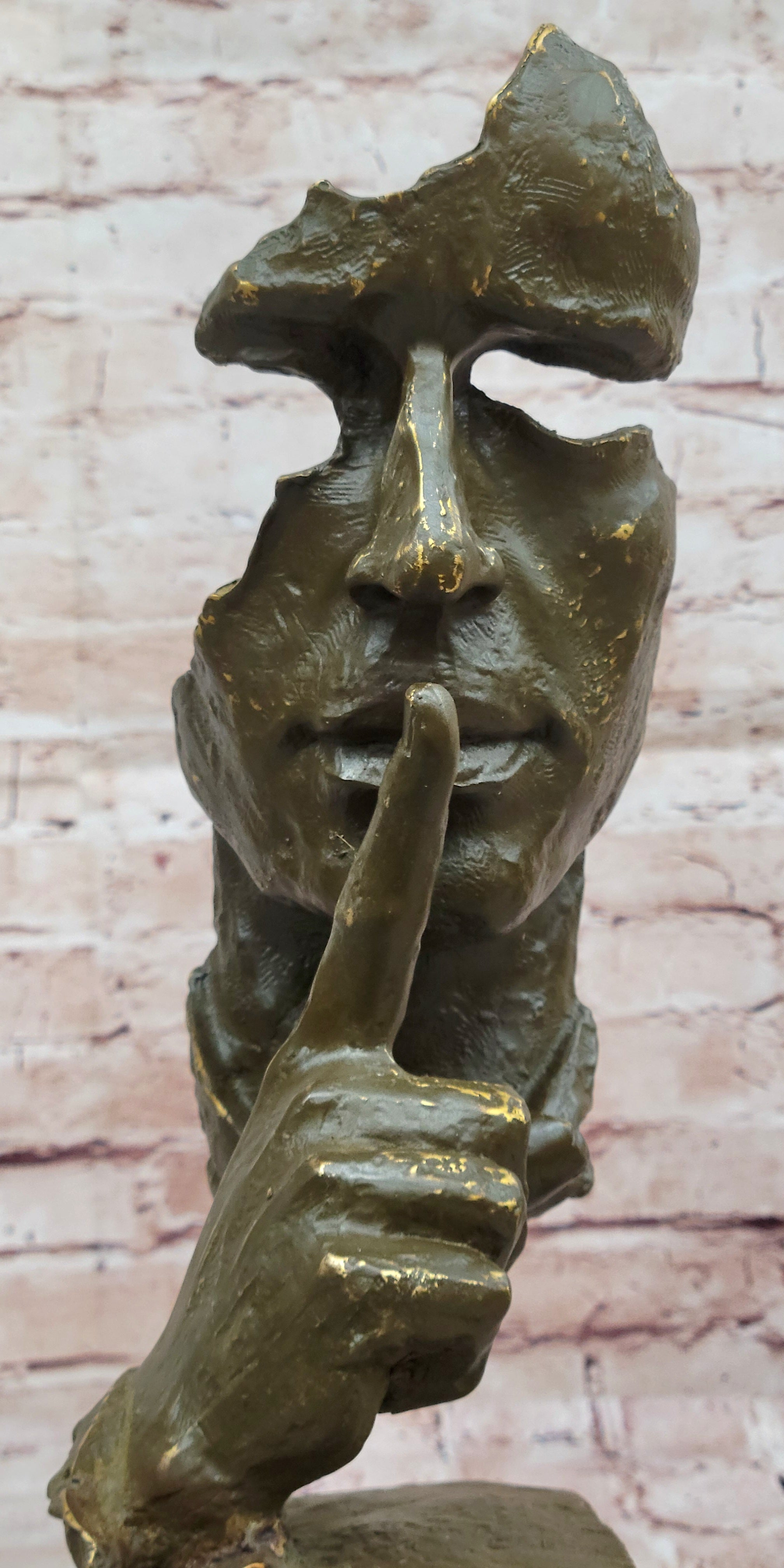 Abstract 'Silence' Bronze Sculpture – Dali Modern Art