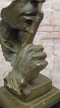 Abstract 'Silence' Bronze Sculpture – Dali Modern Art