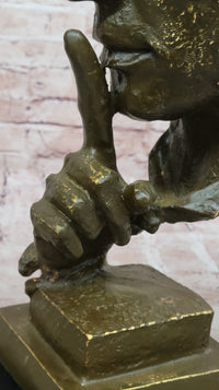 Abstract 'Silence' Bronze Sculpture – Dali Modern Art