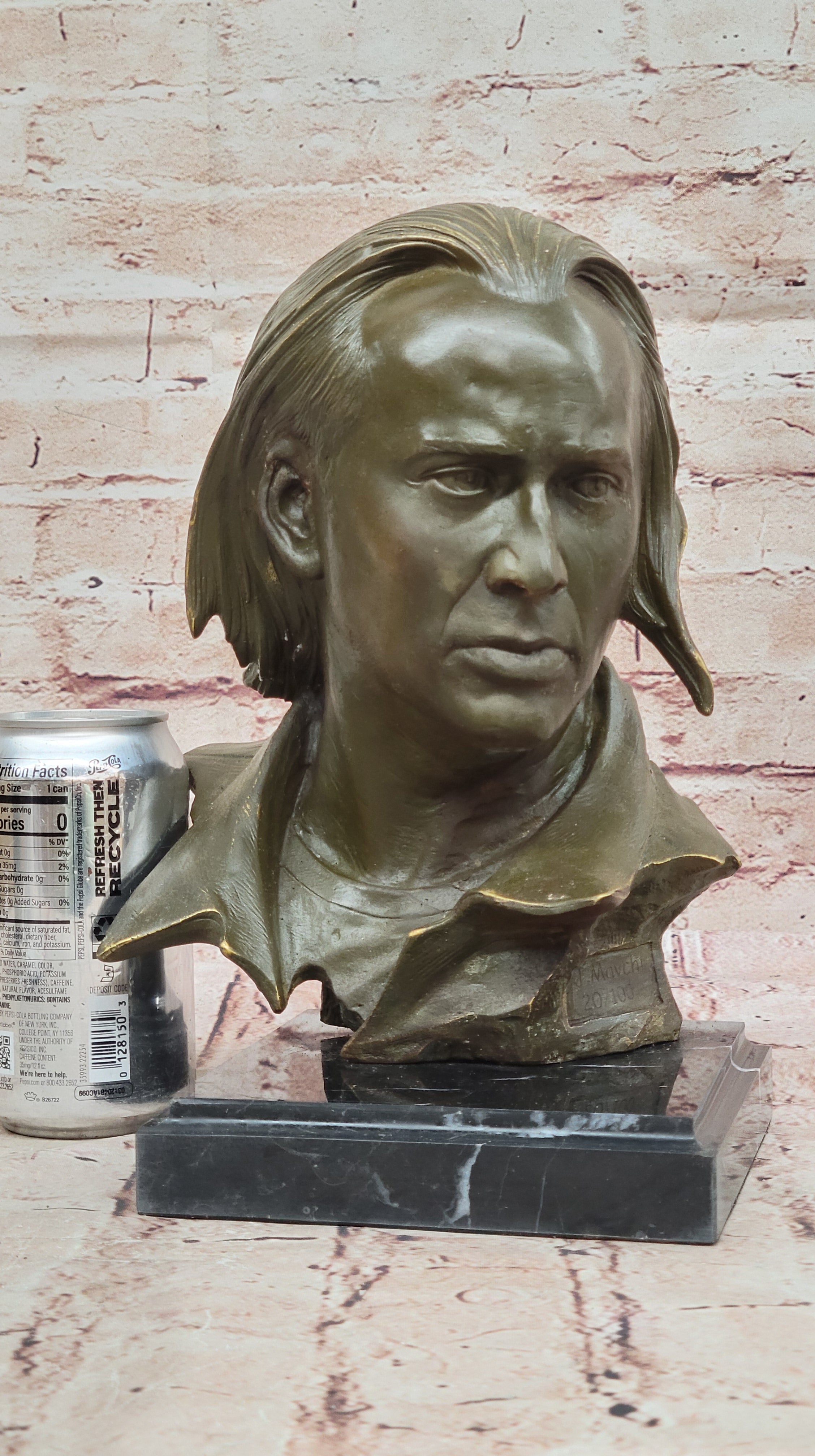 Nicolas Cage Bronze Bust by Mavchi – Limited Edition Numbered