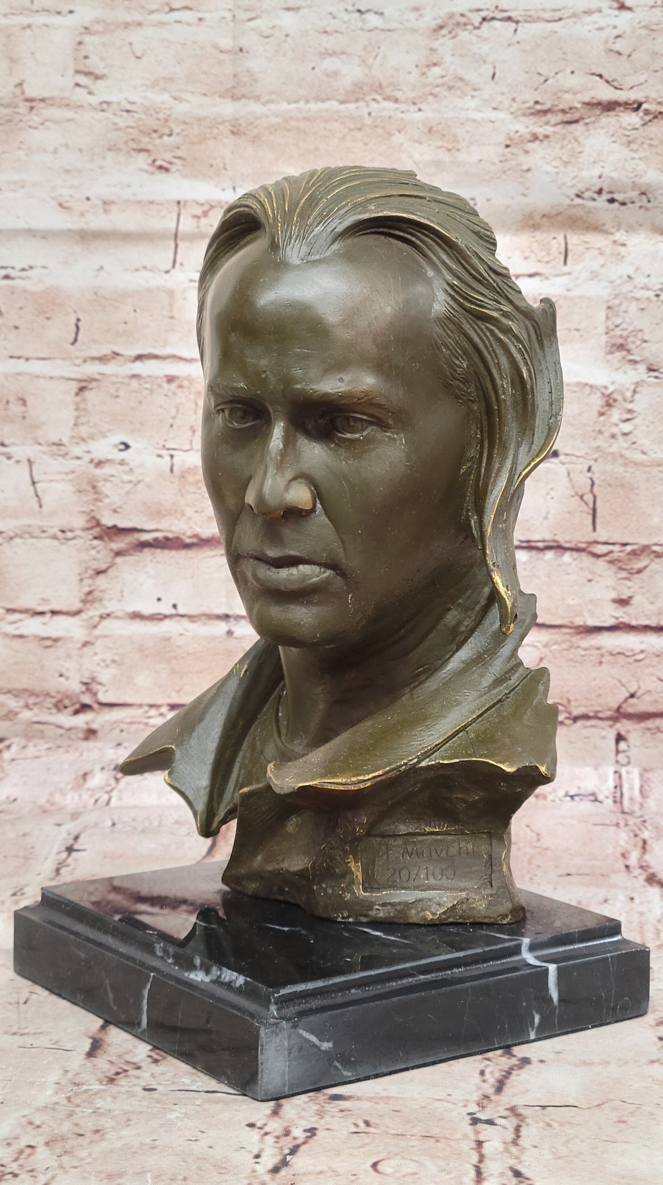 Nicolas Cage Bronze Bust by Mavchi – Limited Edition Numbered