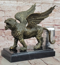 Majestic Griffin Bronze - Lion-Eagle Fantasy Art