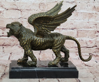 Majestic Griffin Bronze - Lion-Eagle Fantasy Art