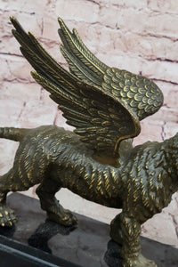 Majestic Griffin Bronze - Lion-Eagle Fantasy Art