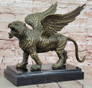 Majestic Griffin Bronze - Lion-Eagle Fantasy Art