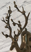 Signed Aldo Vitaleh Stag Buck Deer Bronze Sculpture Hot Cast Figure Figurine
