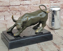 Charging Bull Bronze Sculpture - Wall Street Prosperity Art