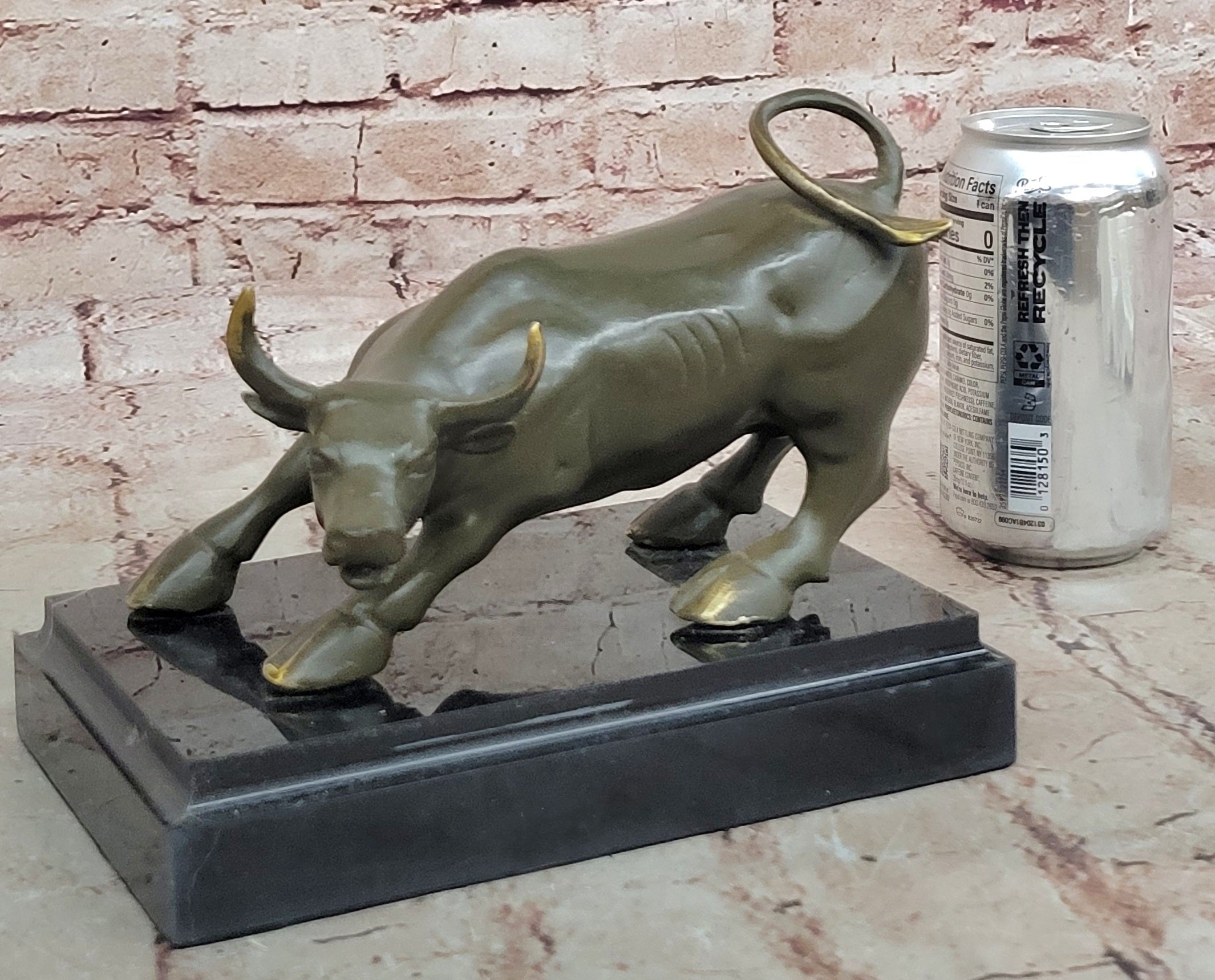 Charging Bull Bronze Sculpture - Wall Street Prosperity Art
