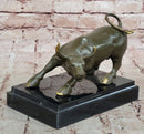 Charging Bull Bronze Sculpture - Wall Street Prosperity Art