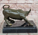 Charging Bull Bronze Sculpture - Wall Street Prosperity Art