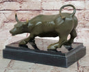 Charging Bull Bronze Sculpture - Wall Street Prosperity Art
